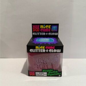 Needoh Nice cube Glitter & Glow- Pink